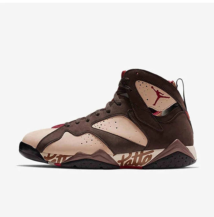 Nike Authentic Men's Air Jordan 7 x Patta Graffiti Sports Basketball Shoes AT3375-200
