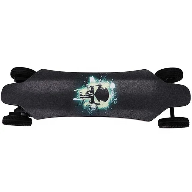 Dual Belt Motors 2000W 36V 7.5A Electric Skateboard LED Barfor Street Crusing or Off Road Riding Electric Skateboard All Terrain