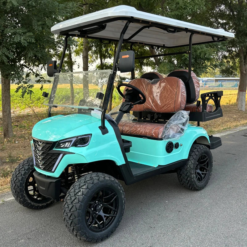Wholesale Classic Luxury Off-road 2 4 6 8 Seat Custom Adult Street Legal 4×4 Luxury Golf Cart 60V Lithium Ion Battery 4WD