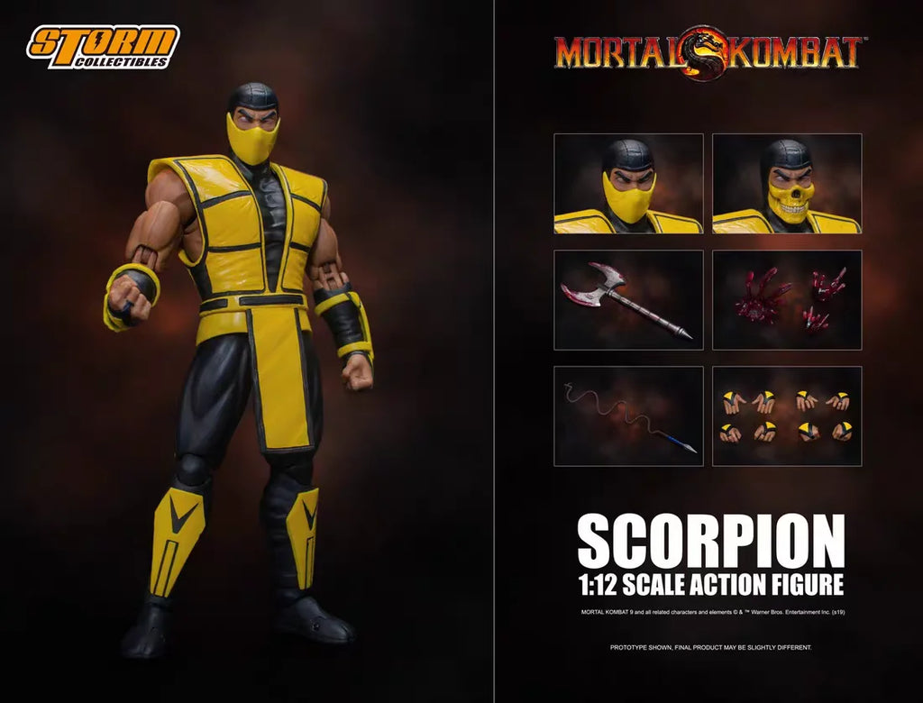 【MT】Storm Collectibles Mortal Kombat SCORPION Yellow Ninja Regular Version 1/12 Action Figure Toy Collection