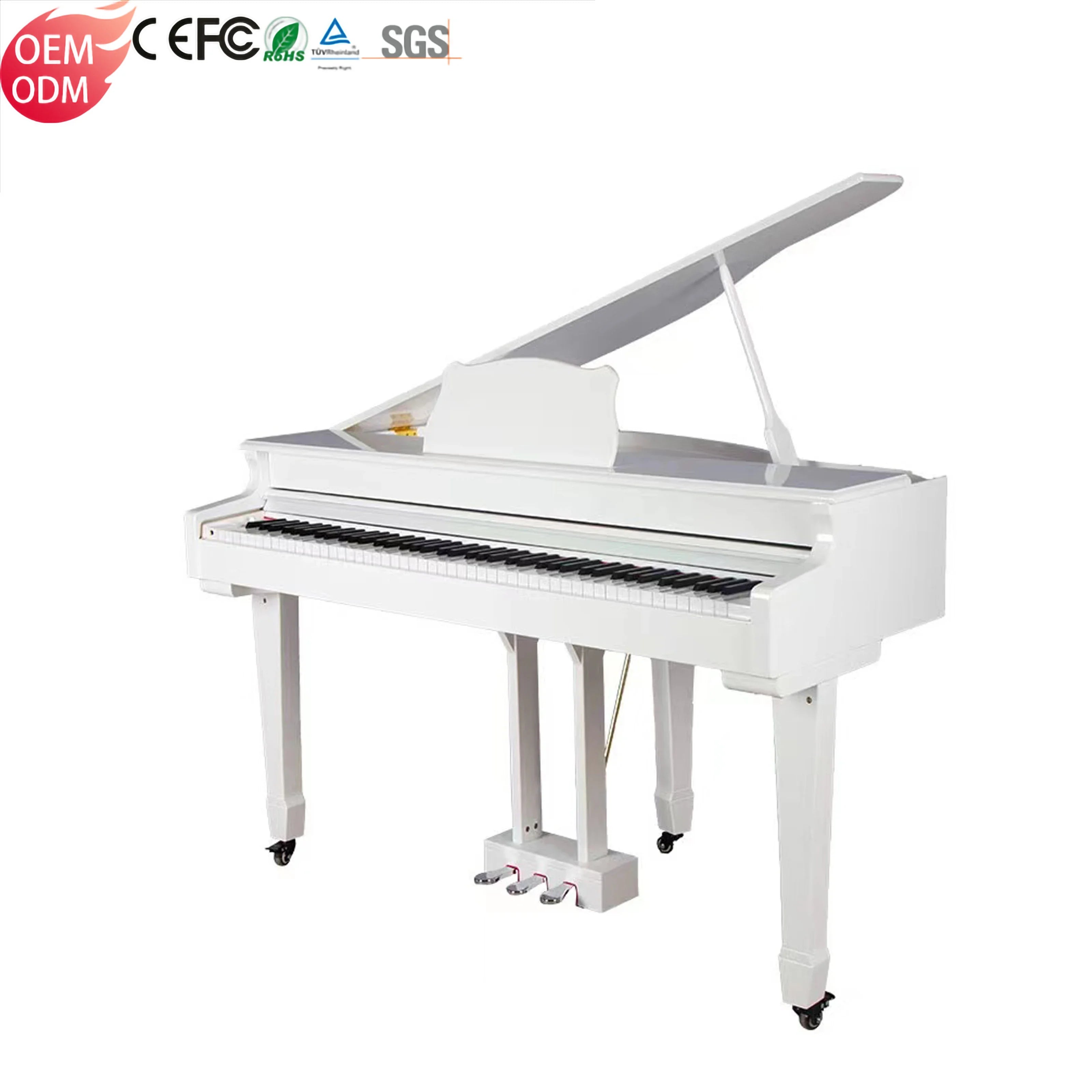 88-Key Professional Grand Digital Piano Weighted Electronic Keyboard Synthesizer Musical Instrument for Stage Studio Practice