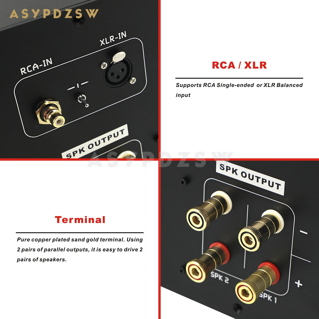 BL-9 T9.4 HI-END Ultra Fast Power Class AB Fully symmetrical X-Amp Power amplifier Base on DE 909 225--450W