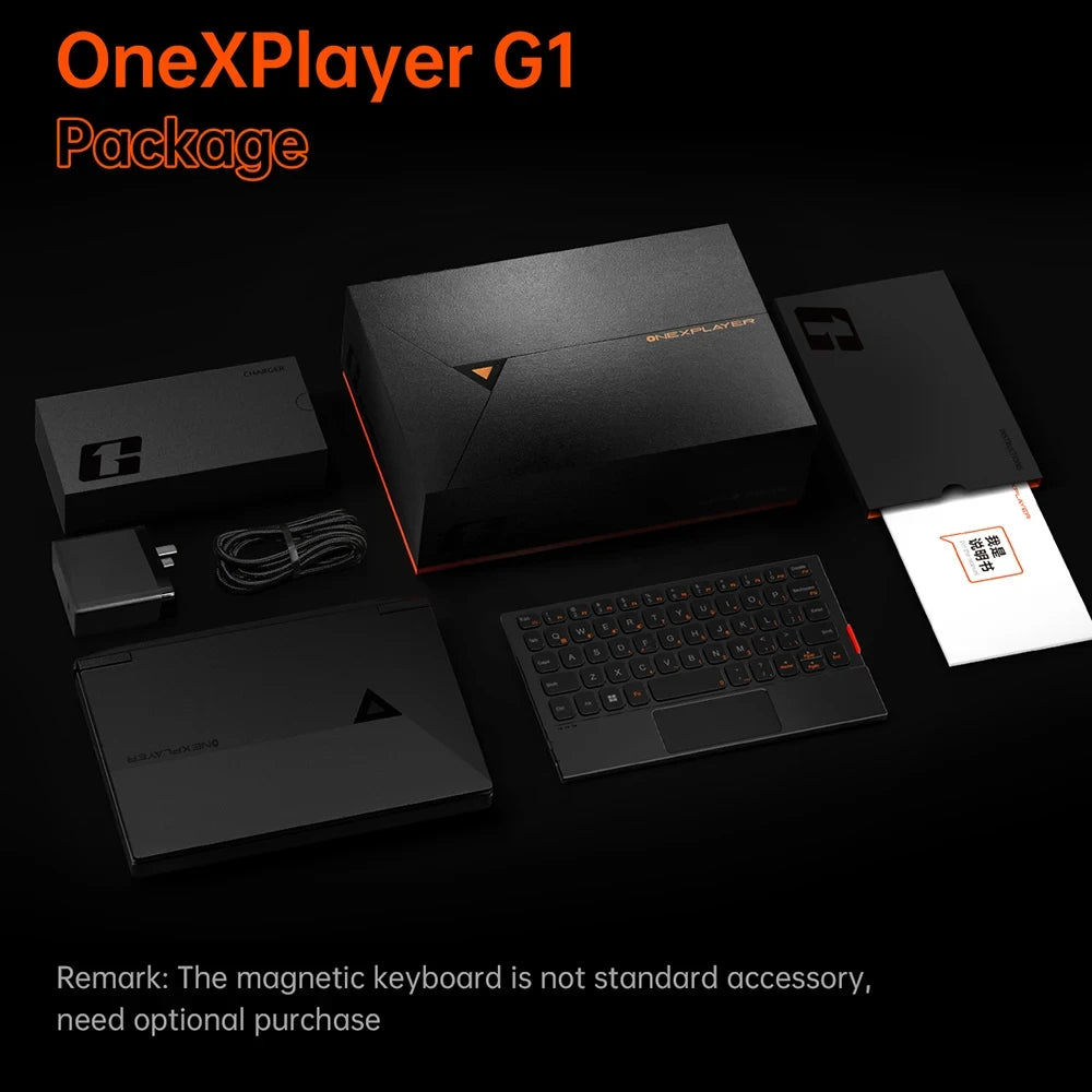 OneXPlayer G1 8.8" AMD Ryzen AI 9 HX 370 Handheld Gaming Console 2-in-1 Laptop Portable UMPC with Magnetic Keyboard