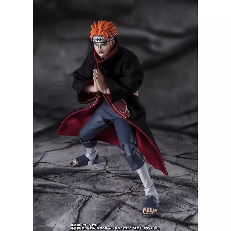 Bandai Original S.H.Figuarts Series Naruto:Akatsuki Figure Anime Movable Character Assembly Figures Model Toys Collectible Model