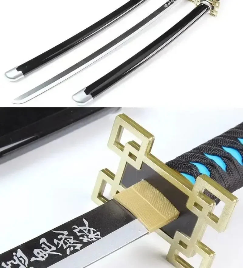 40inch Bamboo Katana Anime Cosplay Costume Prop Large Safe Ninja Knife Blade Real Size Japanese Original Samurai Sword Toy Gift