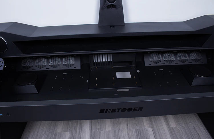 Computer chassis integrated table fully transparent water-cooled large chassis special-shaped computer table e-sports table