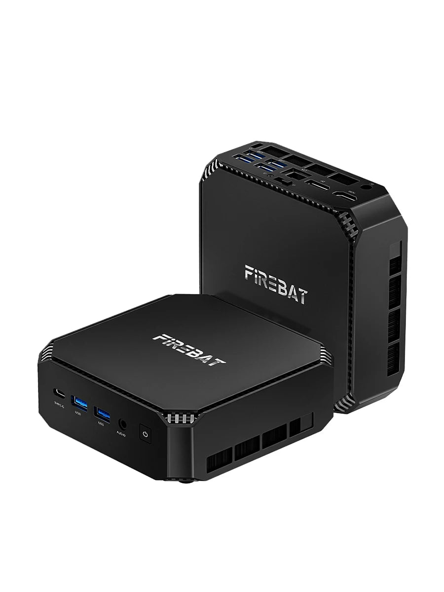 FIREBAT A6 Mini PC AMD Ryzen 7 7735HS LPDDR5 16GB RAM M.2 PCIe 512GB SSD WiFi 6 BT 5.2 2500M LAN Windows 11 Desktop Computer