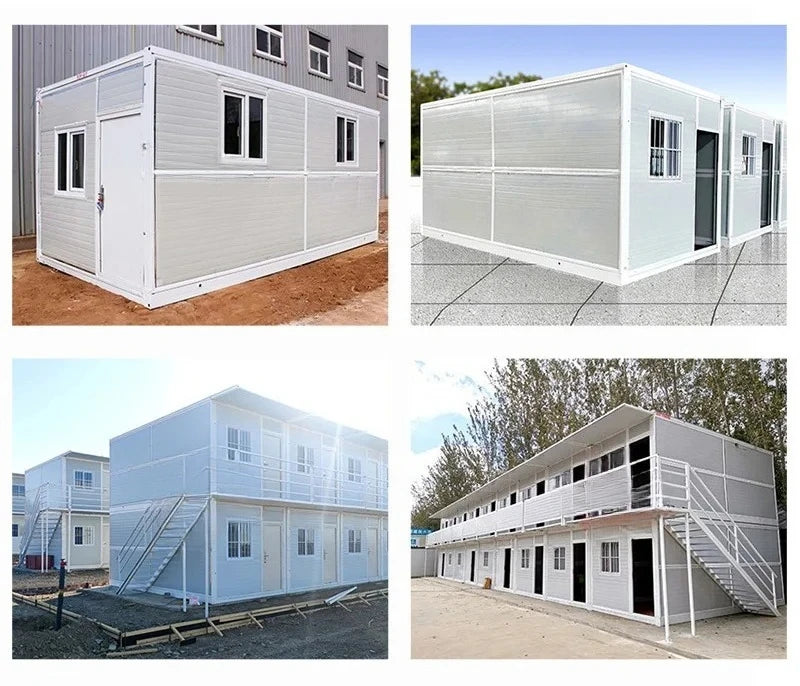 Foldable Luxury Container Folding House custom.New Expandable Dormitories Portable Office Movable Camping Prefabricated