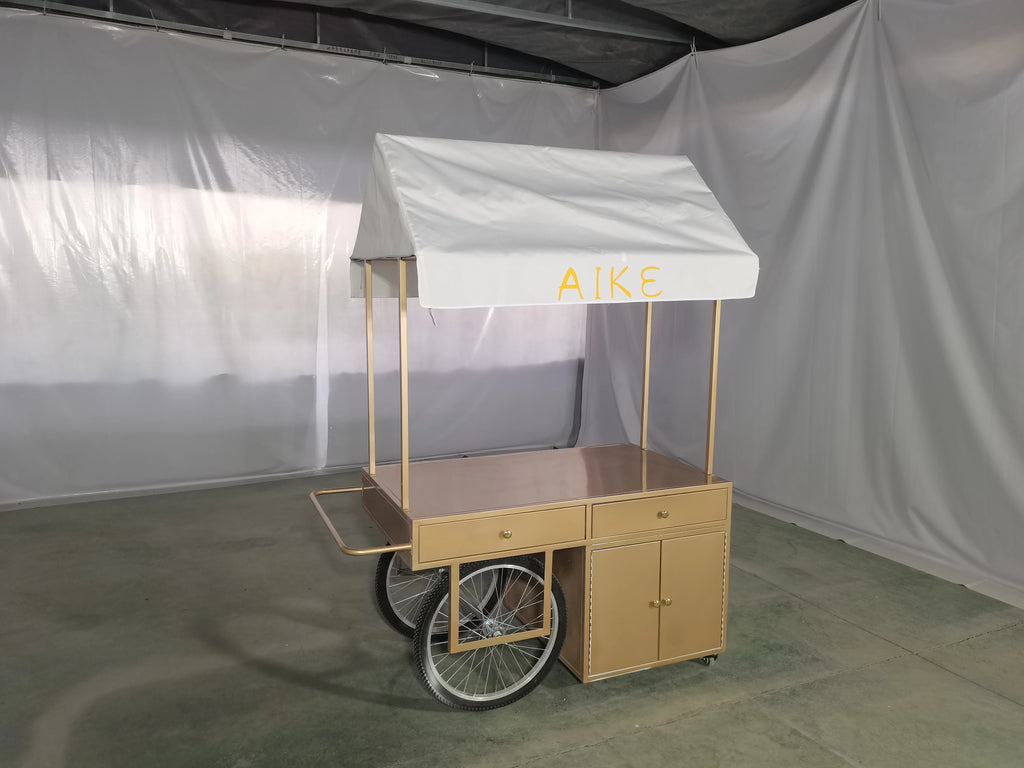 Italian Gelato Cart Electric Tricycle With Freezer Display Mobile Ice Cream Bike Customized Vending Commercial Street Food Kiosk