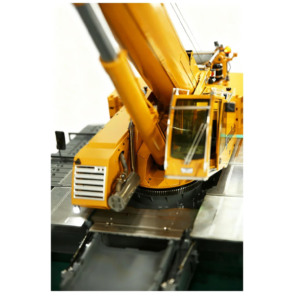 D1220 1:14 Hydraulic Remote Control Telescopic Crawler Crane Heavy Duty RC Cranes Cars Tracked Construction Truck Models