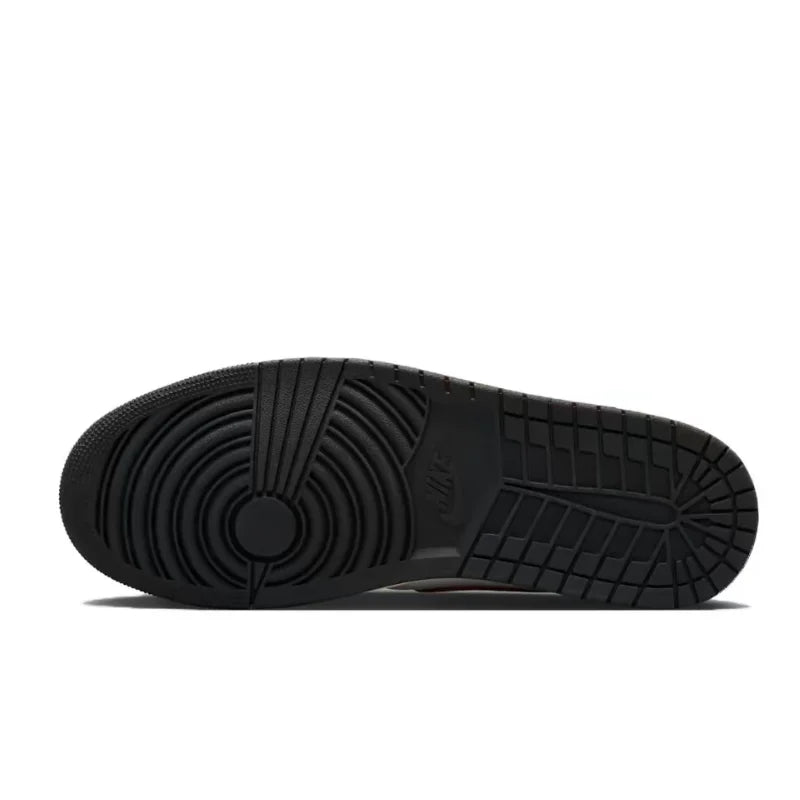 Nike Jordan Air Jordan 1 Durable Breathable Lightweight Mid-Top Premium Versatile Casual Basketball Shoes Men's DZ5485-100
