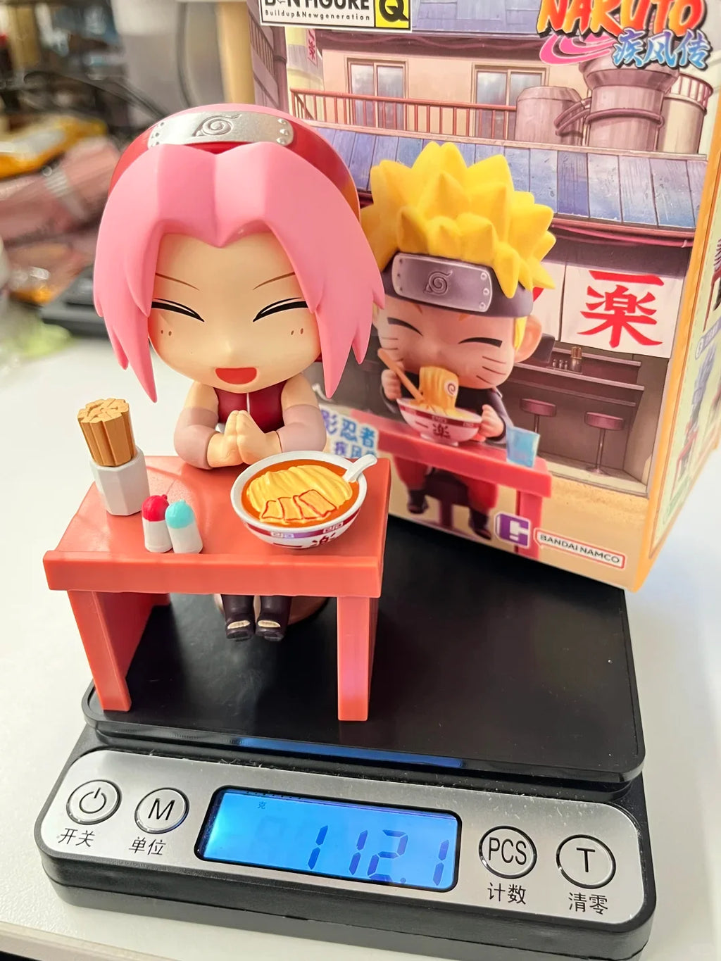 New In Stock Genuine Bandai Naruto Breeze Ramen Lamian Noodles Theme Blind Box Handmade Ornament  Gift Naruto Sasuke Model Toys