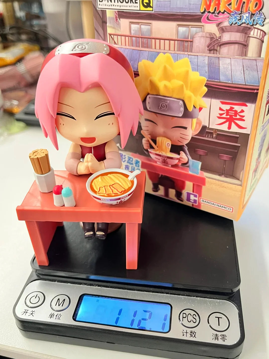 New In Stock Genuine Bandai Naruto Breeze Ramen Lamian Noodles Theme Blind Box Handmade Ornament  Gift Naruto Sasuke Model Toys