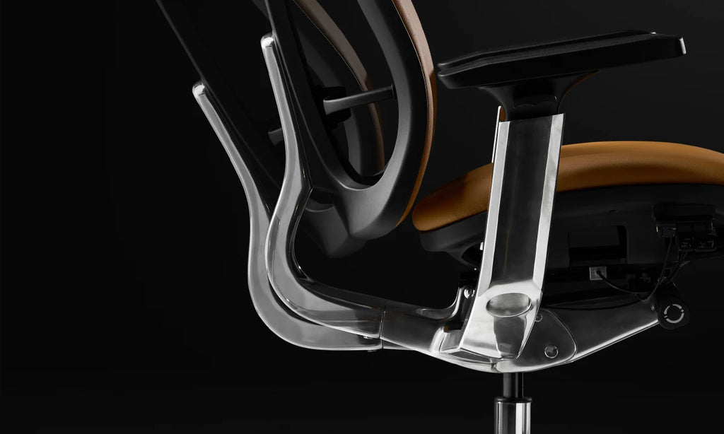 Luxury Modern Office Chair Wheels Orange Leather Computer Ergonomic Desk Chairs Recliner Swivel Sedia Ufficio Furniture