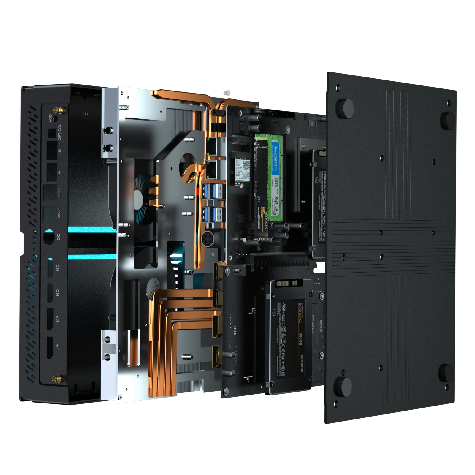 Eglobal 13TH I9-13900F I7-13700F I5-13400F RTX 4060 8G Gamig Discrete Graphics Card Mini Desktop 4K Four Displays Gamer Mini PC