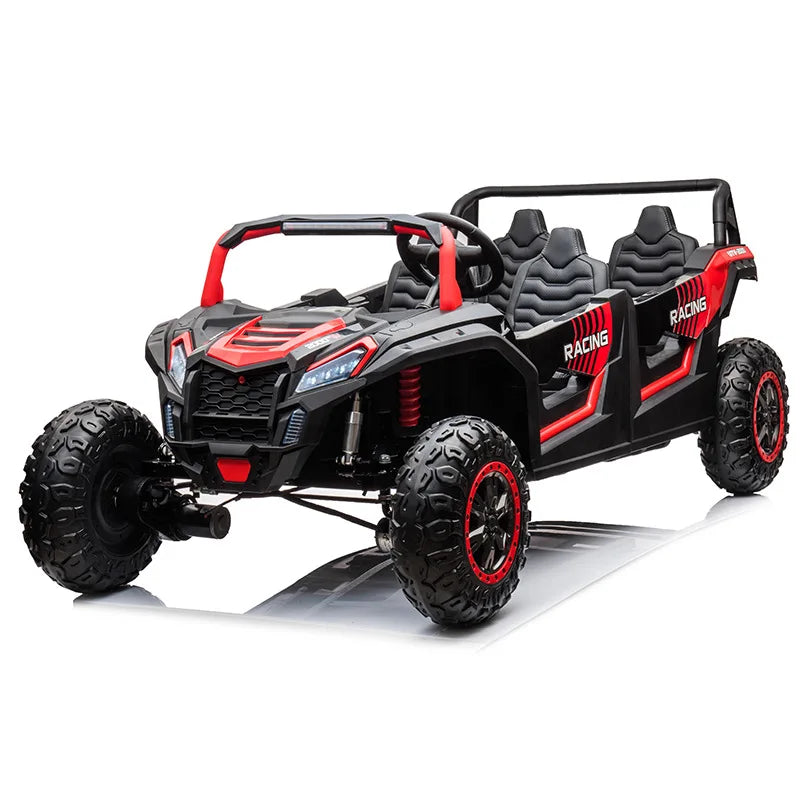Children's electric four-wheeler can seat adult four-seater inflatable tire parent-child toy car