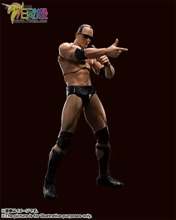 BANDAI Original S.H.Figuarts WWE The Rock (Dwayne Johnson) Movable Action Figure Collectible Model Toy Gift for Boys