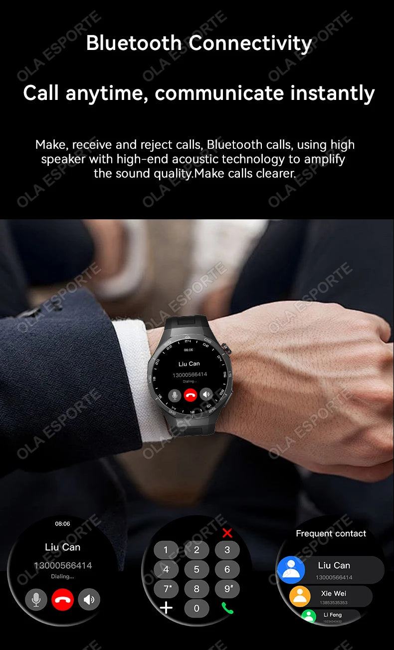 2026 New Watch 5 Pro GPS Track Smart Watch Men 360*360 AMOLED Screen NFC BT Call Waterproof Health Monitor Man Smartwatches IOS