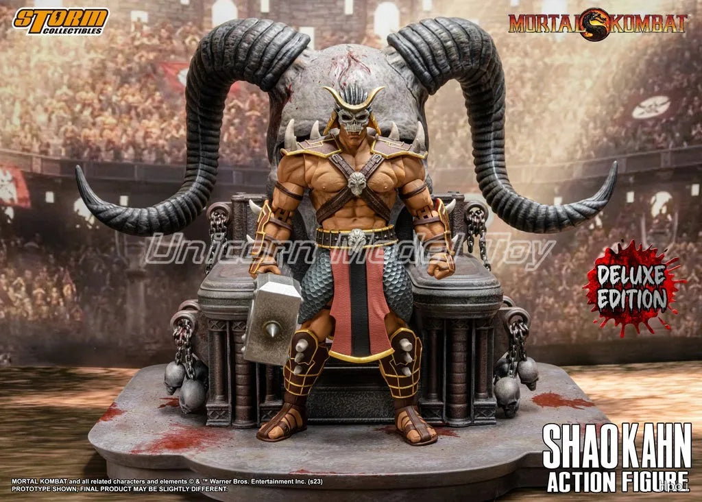 【UA】Original Storm Collectibles Mortal Kombat SHAO KAHN 1/2 Action Figures Model Toys Gifts