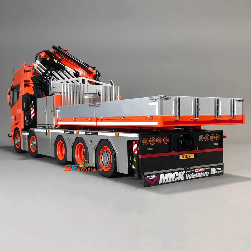 F1650 Crane 10x10 R650 RC Truck 1/14 Hydraulic Crane Truck Metal Model High-end Custom Engineering Machinery RC Car Model Toy