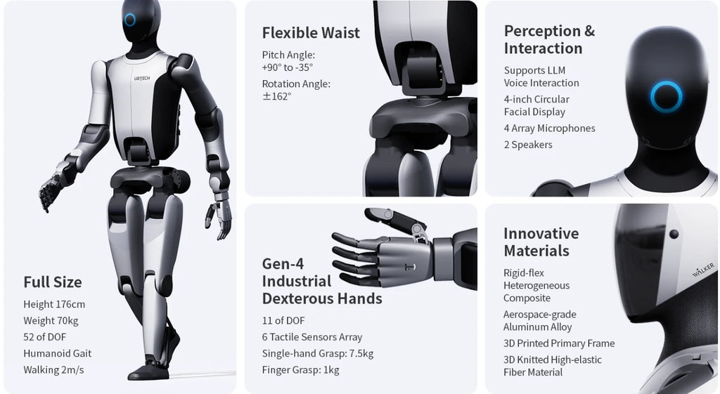 UBTECH Walker S2 Humanoid Robot | Next-Gen Industrial Robot with Auto Battery Swap