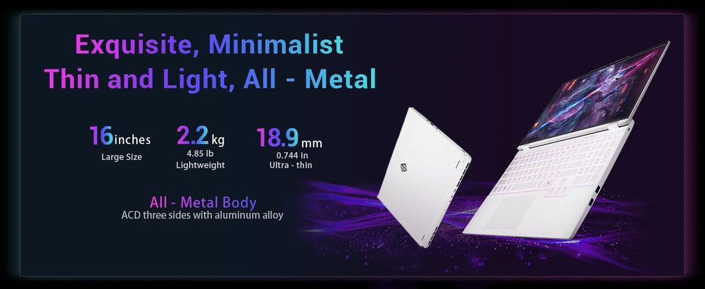 FIREBAT 16Pro Laptop 16Inch RTX 5060 Intel i7 13700HX 5GHz 16C/24T CPU 2.5K 300Hz 16GB DDR5 1TB PCIe4.0 SSD Gamer Gaming Laptop