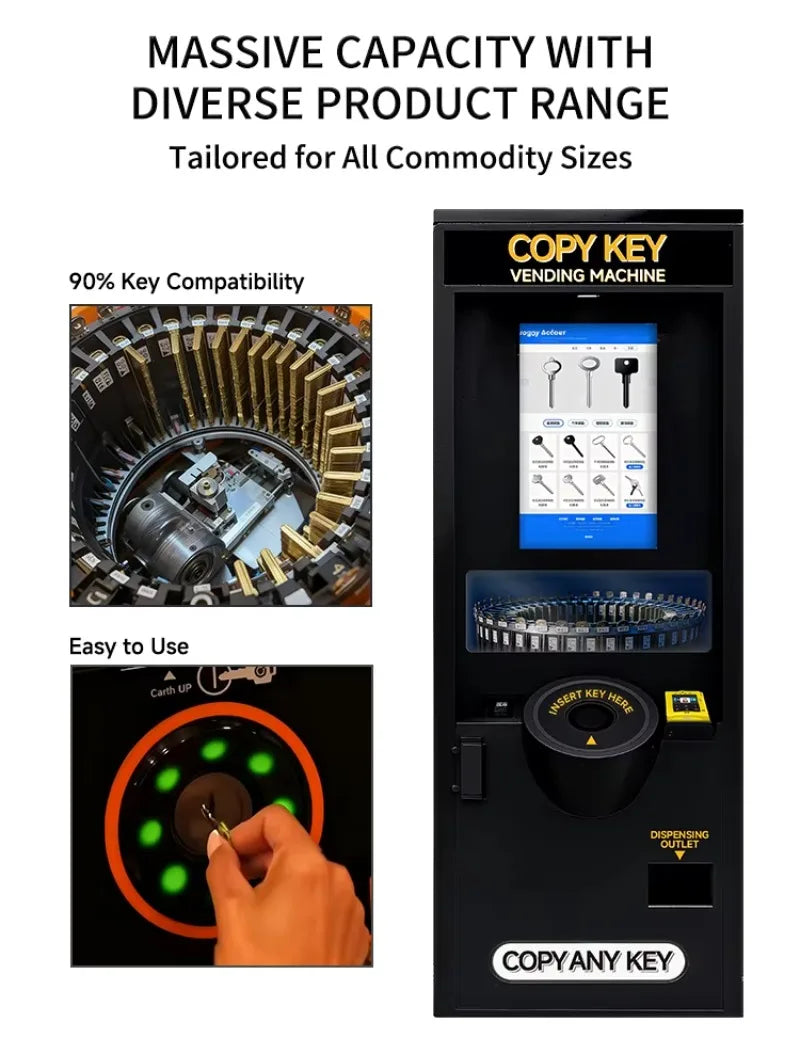 Customized High Profit Key Copying Vending Machine Self Service Touch Screen for Car House and Office Keys Business Opportunity