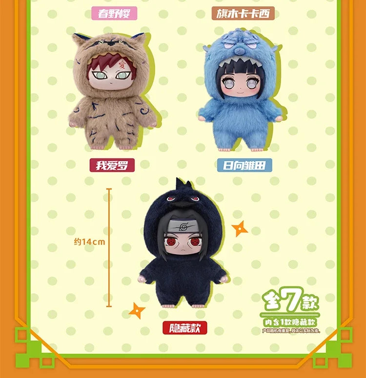 100% Original EAKI Naruto Blind box Shippuden Party Series Stuffed Plush Handmade Ornament Toy Collection Gift