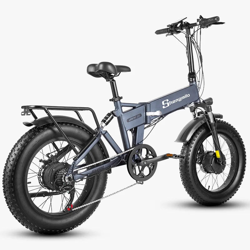 Mini MX21 folding electric bicycle 48v brushless motor 2000w maximum speed 53km/h E-Bike 20*4.0 tires city riding Electric Bike