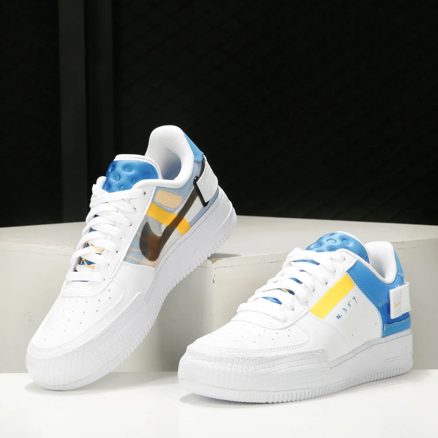 Nike genuine AIR Force 1 men's and women's fashionable casual sports board shoes CK6923-101