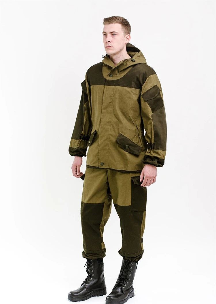 Hunting Clothes Set Gorka-3 Russian Mountain Tactical Suit Горка Camo Combat Uniform Men Outdoor Training Jacket Clothing Suits