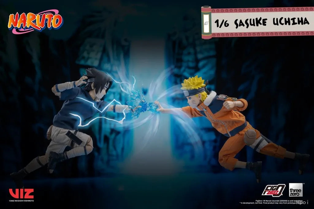 Threezero Genuine FigZero Series Naruto Uzumaki Kakashi Hatake Uchiha Sasuke Japanese Anime 1/6 Scale Action Figures Model Toys