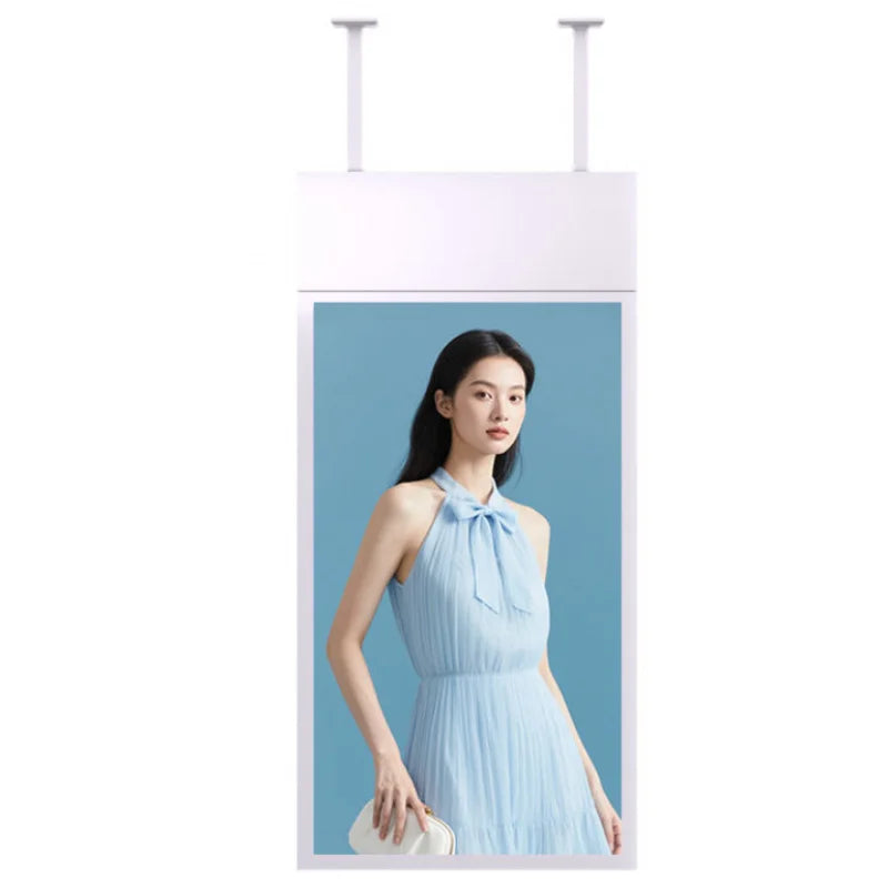 Double Sided Hanging LCD Advertising Display Floor Stand Mounted Digital Signage 49 Inch Mini-LED Backlight 120Hz IPS Panel