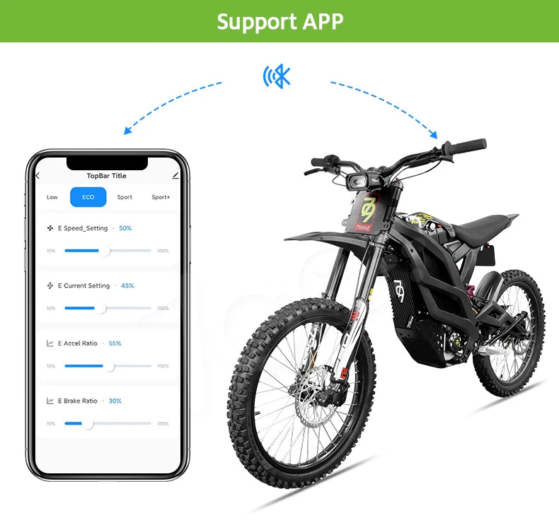 79bike Falcon M Dirt Bike Electric 8000w 50N.m 72V 35AH RE-Gen Break EABS Brake Electric Dirt Bike Adult Enduro Motorcycle