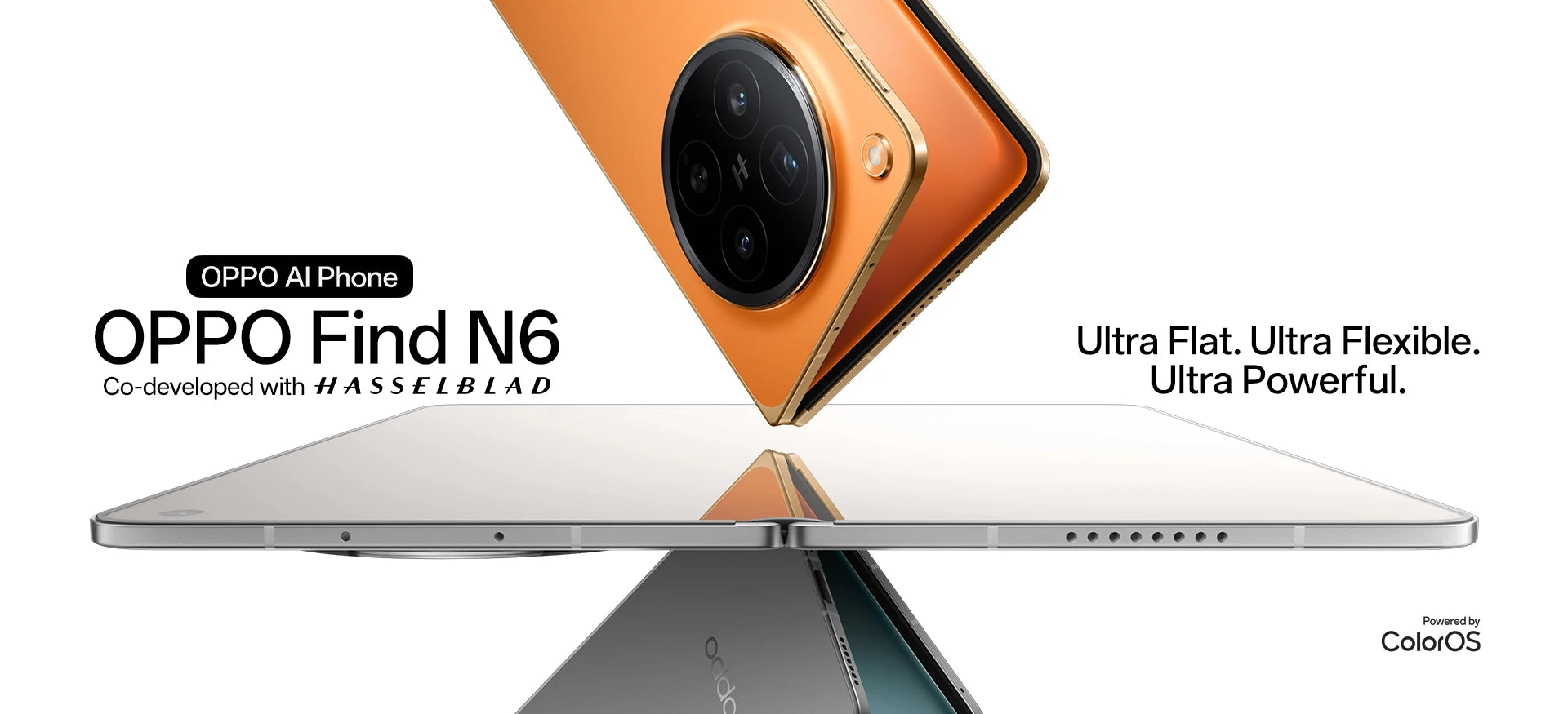 OPPO Find N6 5G Foldable Smartphone 8.12" 120Hz OLED Screen Snapdragon 8 Elite Gen 5 200MP Hasselblad Camera 80W SUPERVOOC NFC