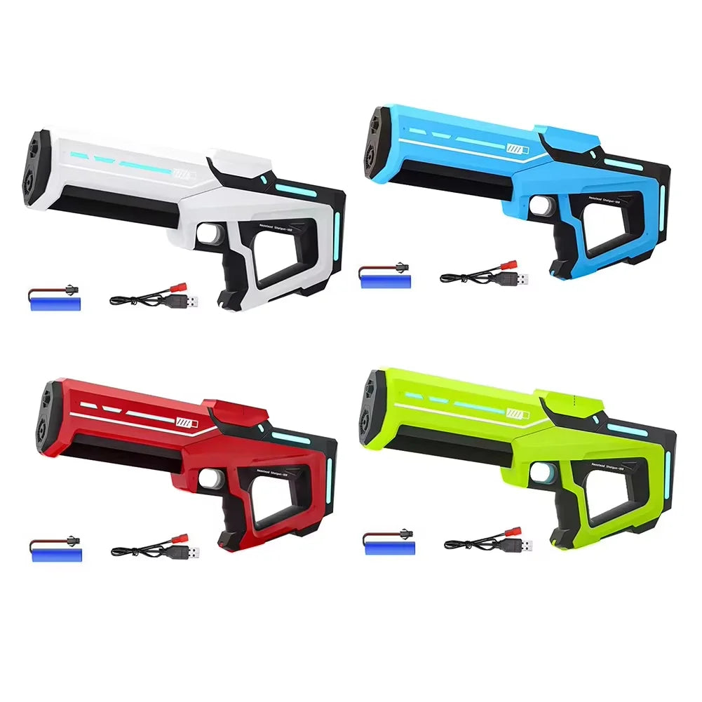 Electric Automatic Water Storage Gun Toys Portable Children Summer Beach Outdoor Fight Fantasy Spray Gun Toys Boy Kid Adult Game
