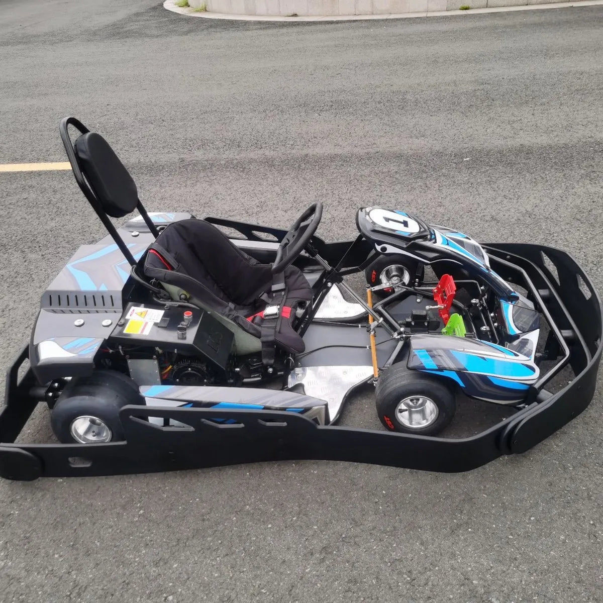new product 3000W/72V/40Ah high-speed remote control four-wheel electric racing kart