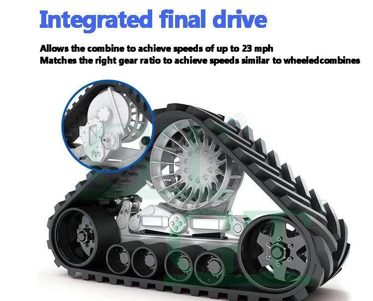 Customized Rubber Track System For Tractors And Combines Conversion Track System