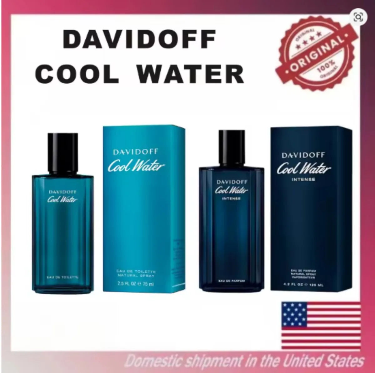 Davidoff Cool Water Eau de Toilette – Aromatic Men's Cologne – perfumes para hombres，boyfriend gifts，perfumes arabes para