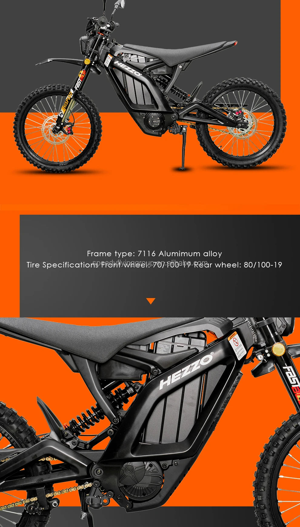 Adult Electric Dirt Bike 2024 Enduro Ebike 72v 8000w Middrive 40Ah Powerful Off Road Talaria Sting Electric Motorcycle