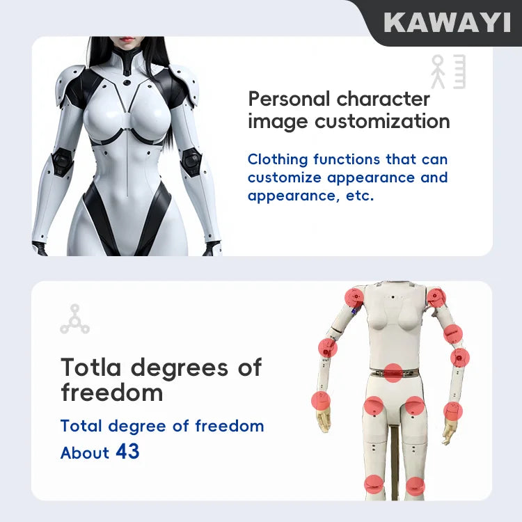2026 Hot Selling-Bionic Humanoid Robot Can Customize Face, Facial Expressions, Movements, Body Movements and Welcome Robots.