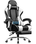 GTPLAYER Gaming Chair with Footrest Lumbar Support 360 Swivel Height Adjustable Computer Game Chair