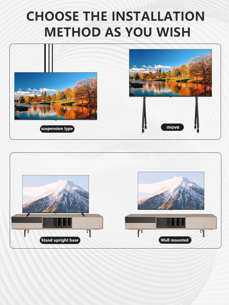 Global Version Android 11 Smart TV, 32 40 43 50 Inch, 4K UHD Frameless LED TV, WiFi Bluetooth Netflix YouTube Google Play HDR10