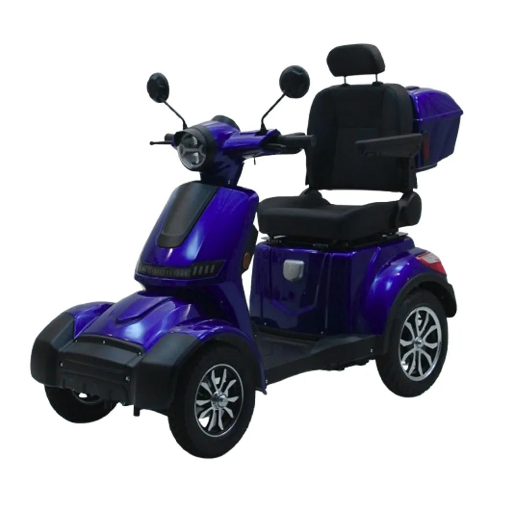 Modification Hot-selling 4-Wheel Electric Mobility Scooter with Canopy Roof Max 25km/h Long Range Outdoor Travel for Adult