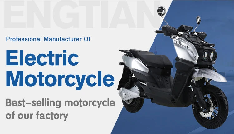 The High-power 2000W Motor Electric Motorcycle High-speed 60km/h Speed Lithium Electric Motorcycle