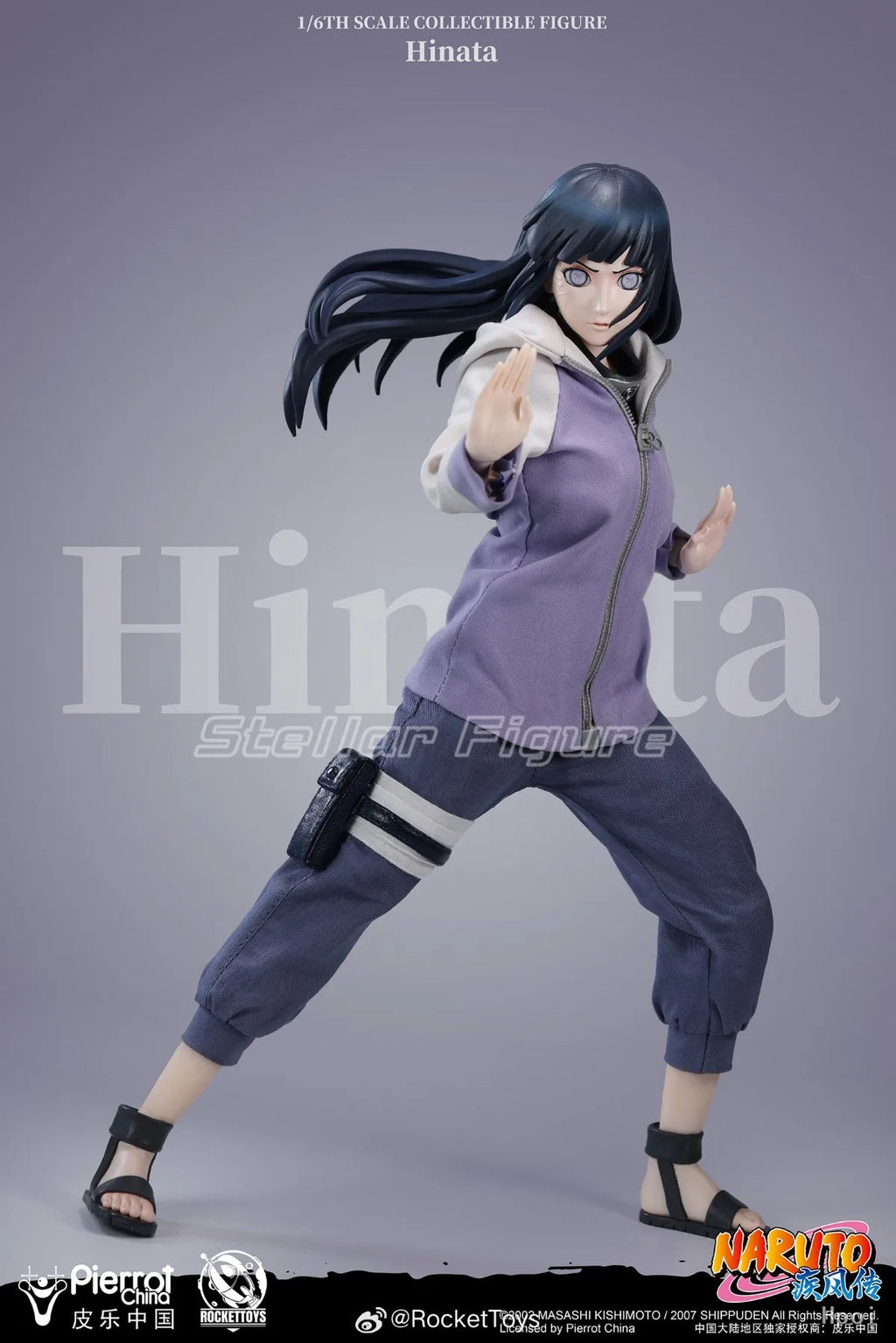 【SF】In Stock RocketToys NARUTO Shippuden Hyuuga Hinata 1/6 Scale Collection Model Figures Anime