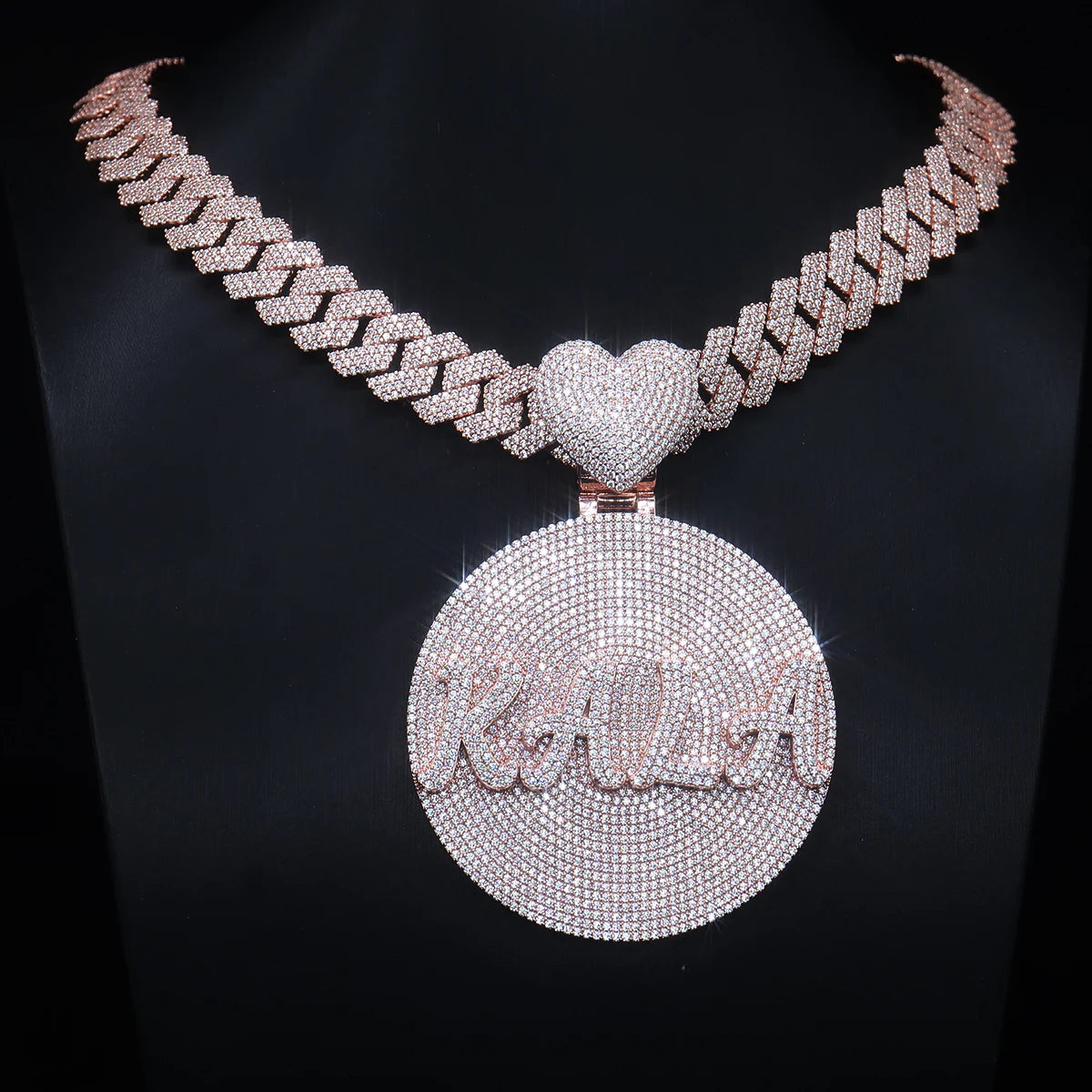 Provence Fashion Miami Rock Custom Pendant S925 Hip Hop Pendant for Men Moissanite Round Shape Pendants