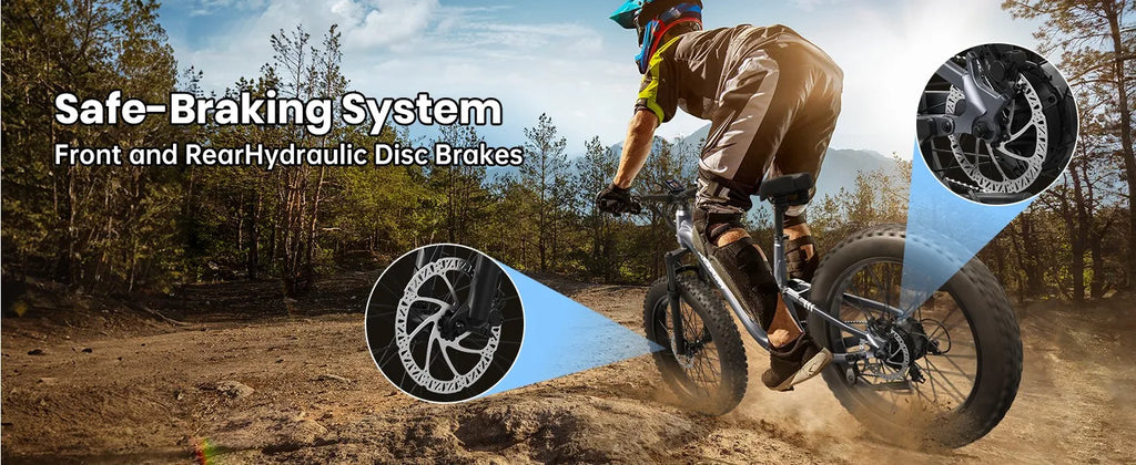 Electric Bike 960W, 48V 20AH Full Suspension Fat Tire Mountain E-Bike 80 Miles