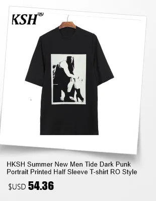 HKSH Original Niche Design Spring Summer Men Floral Casual Pants Simple Light Luxury Waste Land Women Chic Ins Punk Vibe HK22699