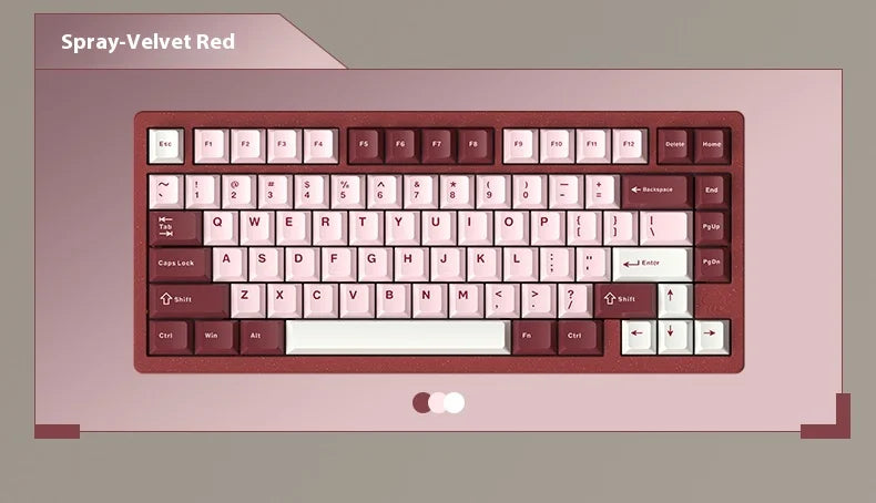 In Stock RAINY75 Mechanical Keyboard Hot-swap Aluminium Alloy Tri Mode RGB GASKET Gaming Keyboards Laptop Accessories custmgifts